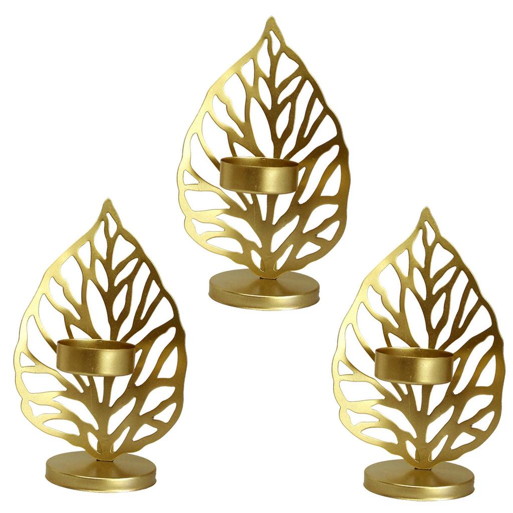 3шт сусальное золото подсвечник железные подсвечники золотой подсвечник Tealight домашний подсвечник стол центральные элементы для рождественской свадьбы