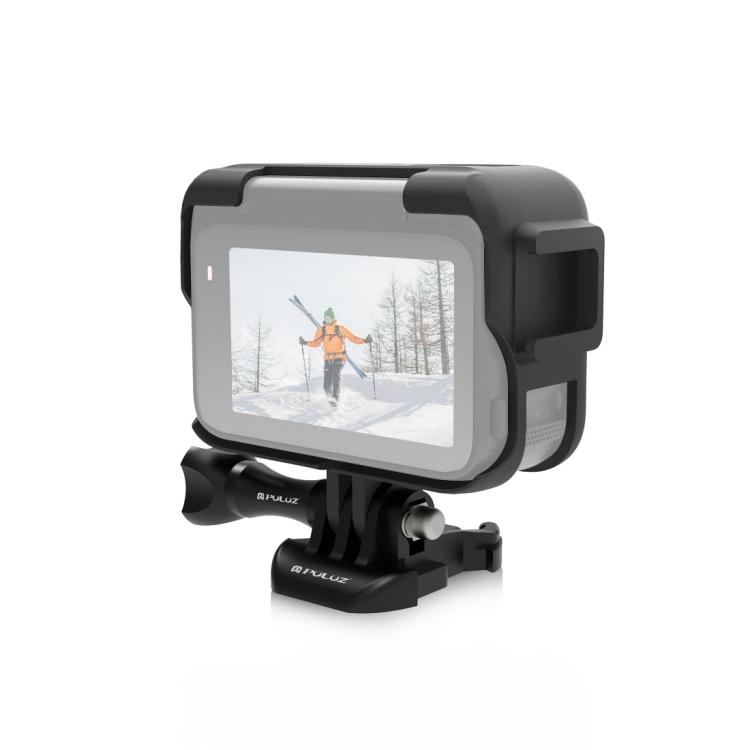 Для Insta360 Ace Pro PULUZ Пластиковая рамка-адаптер расширения с основанием для холодного башмака (черный)