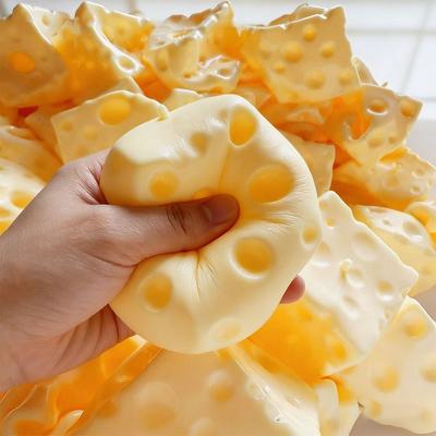 Гигантский Формируемый Кубик Сыра Антистресс Мялка Мягкая Текстура Антистрессовый Сжимаемый Сырный Фиджет Игрушка Не Прыгает АСМР Сенсорная Игрушка Антистресс