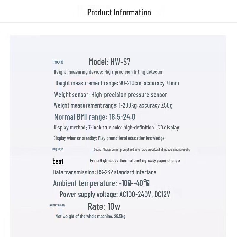 Lejialikang Digital Height and Weight Scale