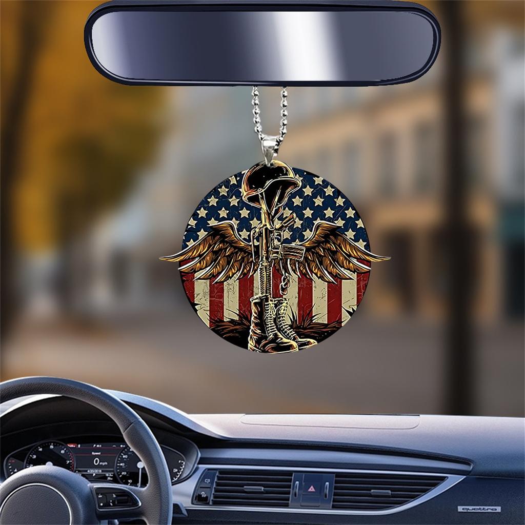 Acrylic Flat Cartoon Decorative Pendant, Car Rearview Mirror Decoration, Backpack Pendant