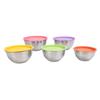 5PCS Mixing Bowls with Lids Stainless Steel Stackable Nesting Bowl Food Container for Baking