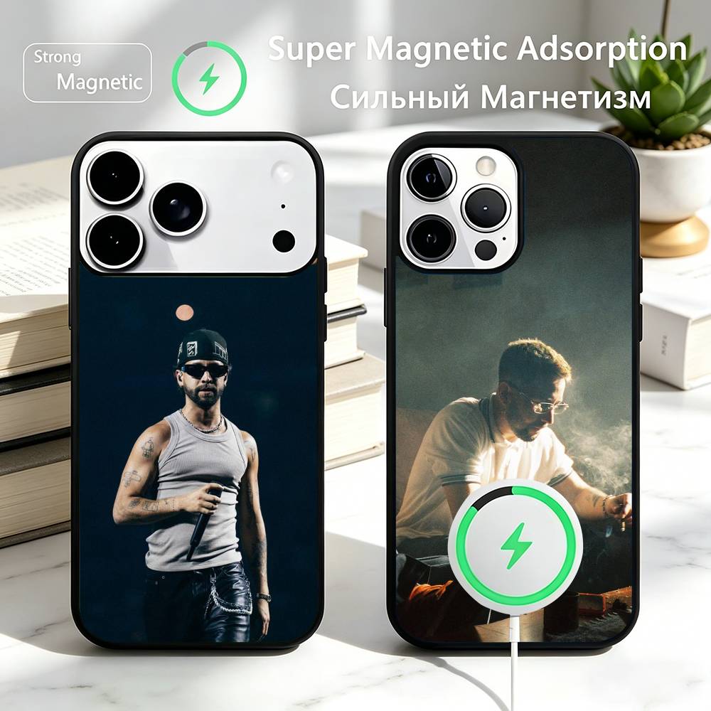 S-Singer M-MORA Phone Case For iPhone17,16,15,14,13,12,11 Plus,Pro Magnetic with Magsafe Wireless Charging