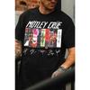 2026 Новый летний повседневный женский футболка с принтом группы Motley Crue, с круглым вырезом, свободного кроя