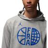 Jordan France Practice Loose Fit Hooded Long Sleeve Pullover Sweatshirt Men Sweatshirt Dark-Gray Old-Royal FQ0419-063
