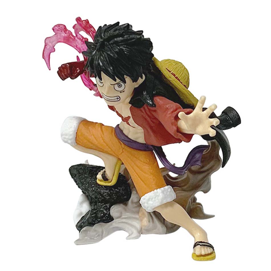 One Piece Остров Призраков Серия Битва 9.5см Фигурка Луффи Аниме Периферия Крутая Модель Игрушки Настольные Украшения Подарки