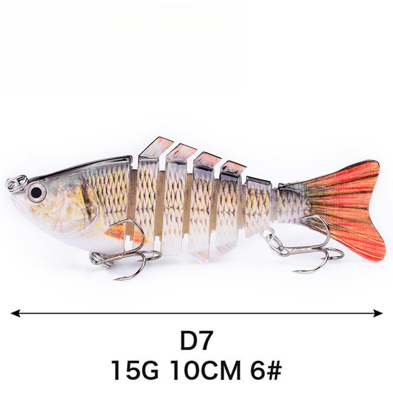 7 10 см многосекционная приманка пластиковая жесткая приманка поддельная приманка имитация бионической пресноводной приманки Luya