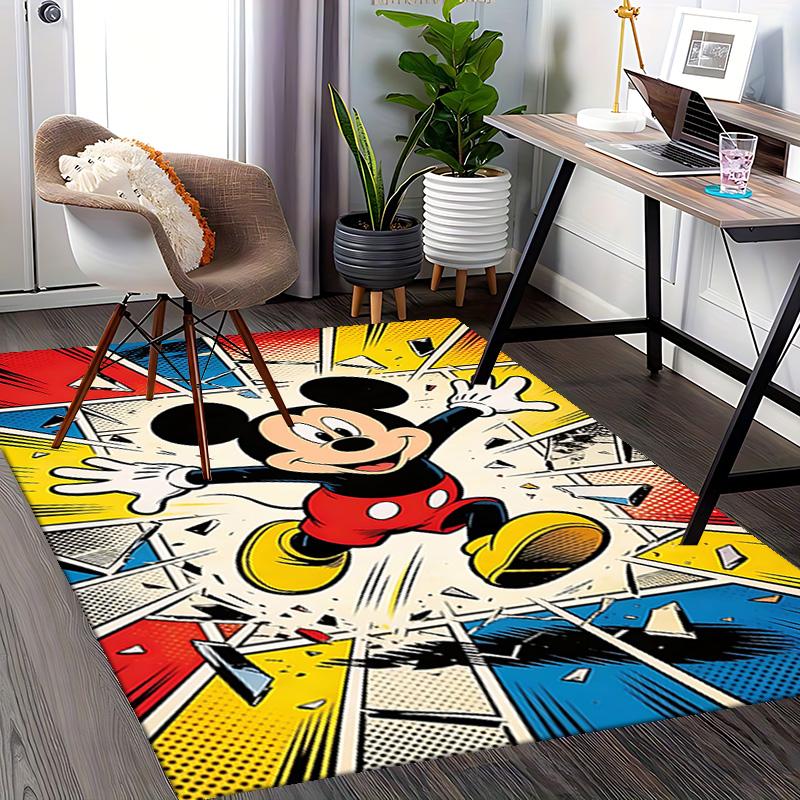 1pc Mickey Mouse Comic Adventure Carpet Rug for Bedroom Living Room Decor Sofa Home Game Area Rug Non-slip Floor Mat. D72201110