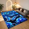 Blue Butterflies Living Room Nonslip Area Rug Soft Carpet For Bedroom Game Playroom Sofa Office Home Decor Doormat Christmas Gift C930962