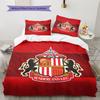 Sunderland AFC Pattern Bedding Home Decoration Birthday Gift (1 * duvet cover + 2 * pillowcase, without core)