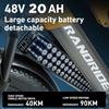 New YX80M-2 Adult Ebike 750W * 2 Dual Motor 48v 20Ah Battery Hydraulic Brake Fully Suspended 26 inch Mountain Tire Bicycle