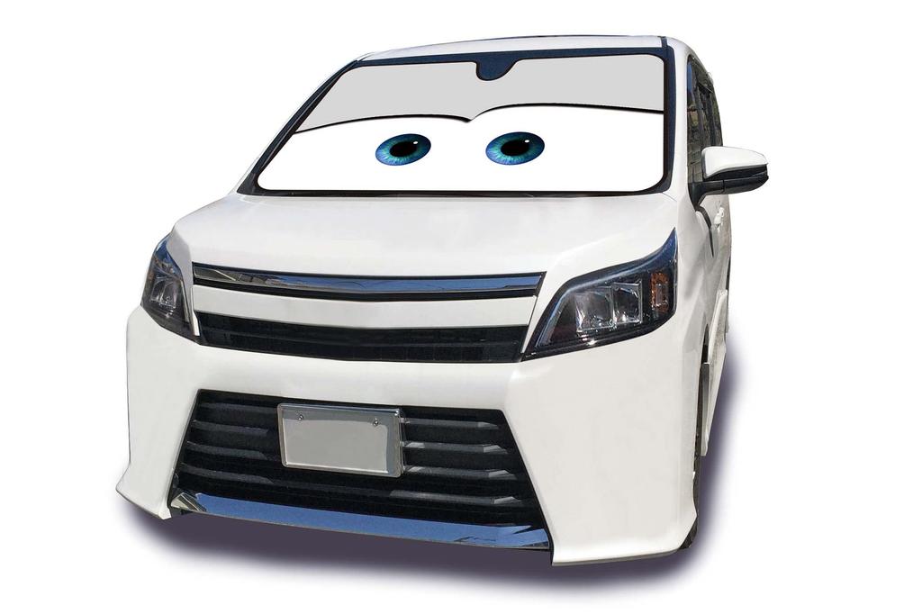 Napolex Disney Тачки Автомобильный солнцезащитный козырек на присосках Совместим с блоками Интенсивные автомобильные аксессуары DC-94, Передний, Без подстаканника, 1460x900мм, Минивэны, Серый, Хранение,