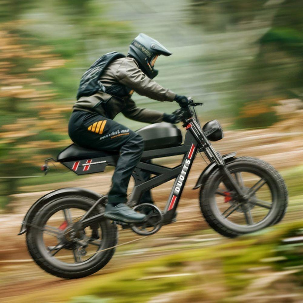 Electric bicycle Duotts F20, 750W motor, 52V 27AH battery, top speed 40 km/h, cruising range 140km, 20x4.0 inch tires