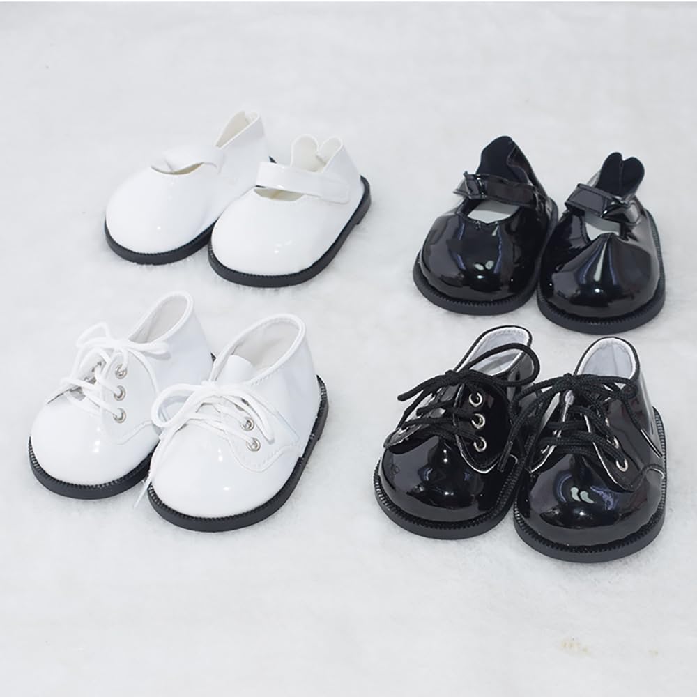 Niannyyhouse 40см Плюшевые Кожаные Туфли (Длина обуви: приблизительно. 9см) Хлопковая кукла для переодевания с кукольными аксессуарами (В-1)