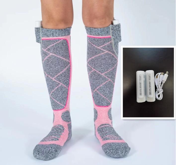 Heating Socks for Winter with USB Charging and Insulation Cotton Heating Socks Ski Electric Heating Socks
