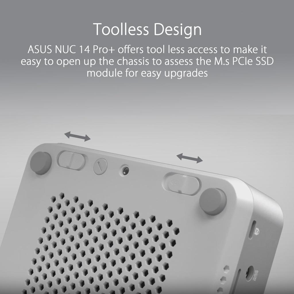 ASUS NUC 14 Pro Kit i9 оснащен процессором Intel Core Ultra 9 185H, небольшой комплект barebone RNUC14RVSU900000I отечественный авторизованный дистрибьютор продукт AC