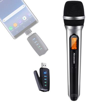 Alvoxcon USB Беспроводной Микрофон Ручной UHF AVX-USB1
