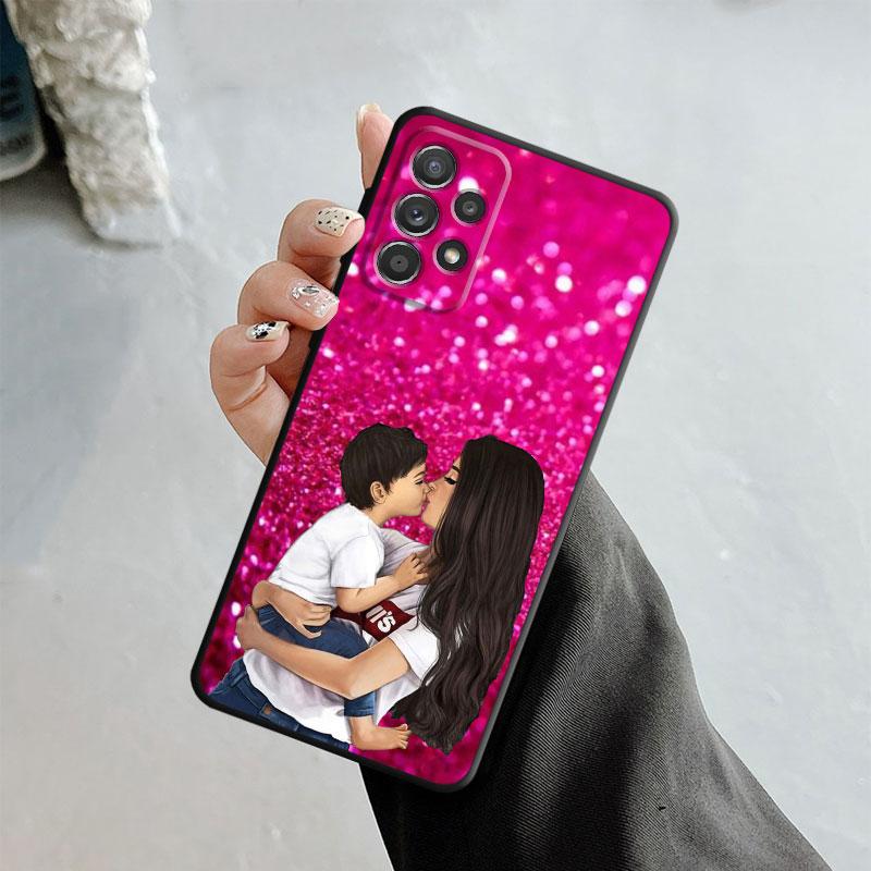 Чехол для Samsung Galaxy A12 A34 A54 A73 A53 A71 A51 A31 A33 A22 A21s A13 A32 A72 A52 A23 для женщин Super Mom Baby Princess Queen