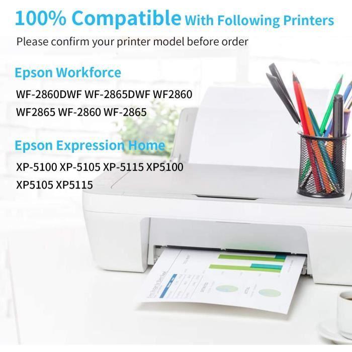 Чернильный картридж Epson 502 xl Совместимый для принтера Workforce WF-2860 - Упаковка из 10