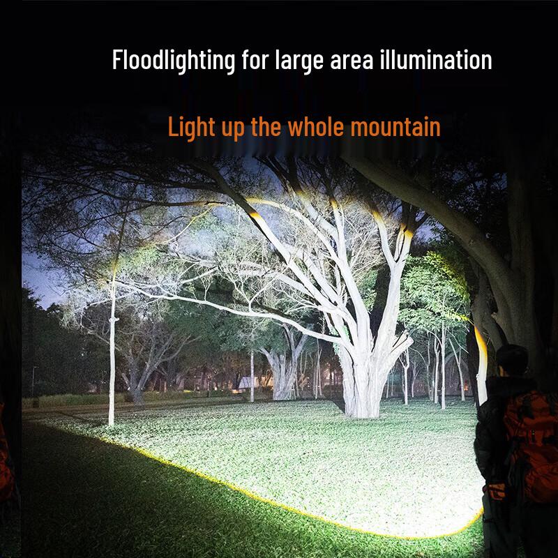 Deli Ultra-Bright Zoomable Rechargeable LED Flashlight