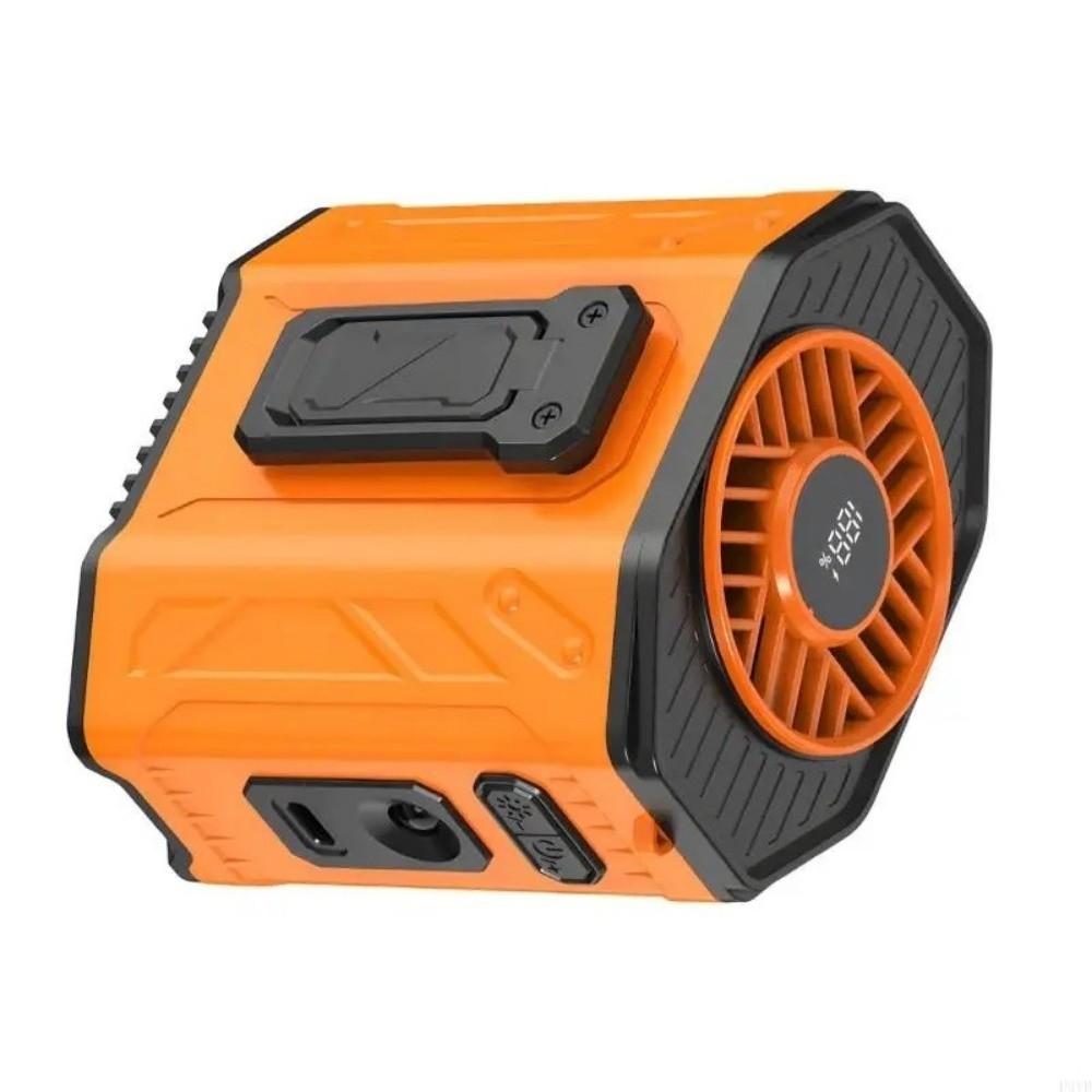 Rechargeable Waist Clip Fan Strong Cooling Hanging Neck Fan Portable Wearable Belt Fan Fishing