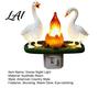 Party Atmosphere Lamp Goose Campfire Night Light 3D Small Electric Faux Flame