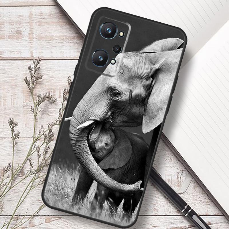 Индийское животное Слон Для Realme C75 C67 C61 C55 C53 C51 C21Y C25S GT 7 5 6 Pro GT 6T 10 11 12 13 14 Pro Plus Чехол
