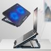 Прочная Регулируемая Подставка-Охладитель для Ноутбука с USB-Портом и LED-Подсветкой, Вентилятор-Охладитель для Ноутбука, Металлическая Сетка, Охладитель для Ноутбука, Офис