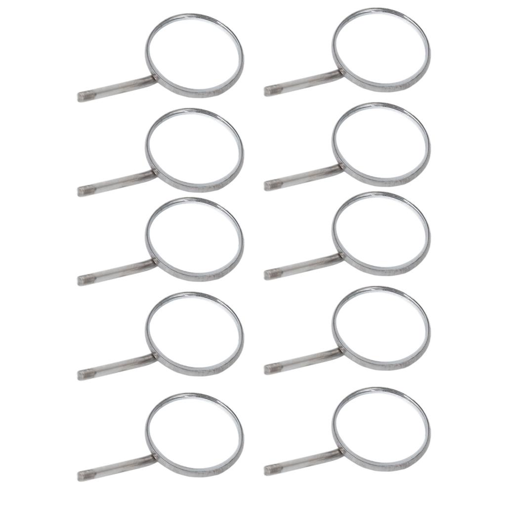 10 штук смотровых зеркал из нержавеющей стали, тип 4 зуба, для ухода за полостью рта