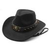 Ethnic Woolen Hats European and American Men and Women's Woolen Western Cowboy Hats