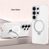 Magnetic Matte Phone Case for Samsung S26 Ultra Galaxy S26 Plus For Magsafe Metal Ring Stand Holder Contrast Color Frosted Cover