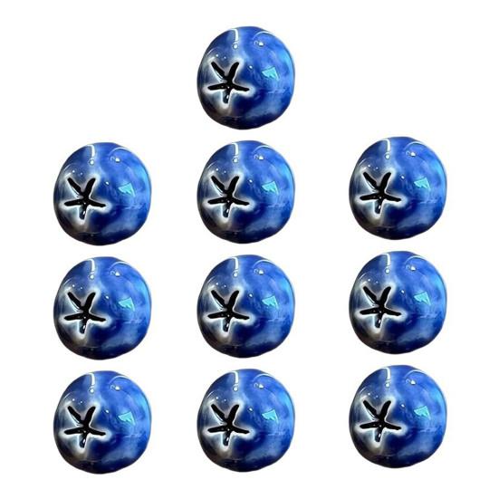 5/6/10 шт. 3D Магнит на холодильник с черникой Сделай сам Дом Офис Кухня Шкафчик Холодильник Смола Мини Ягода Фрукт Магнитное Украшение Орнамент