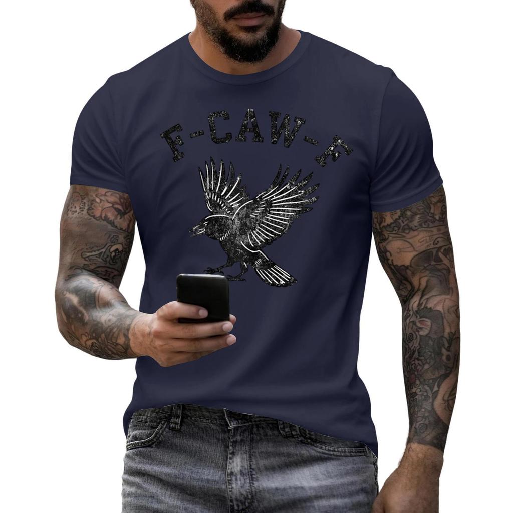 Men's Fashion Casual Printed Short Sleeve Round Neck Pullover Tops