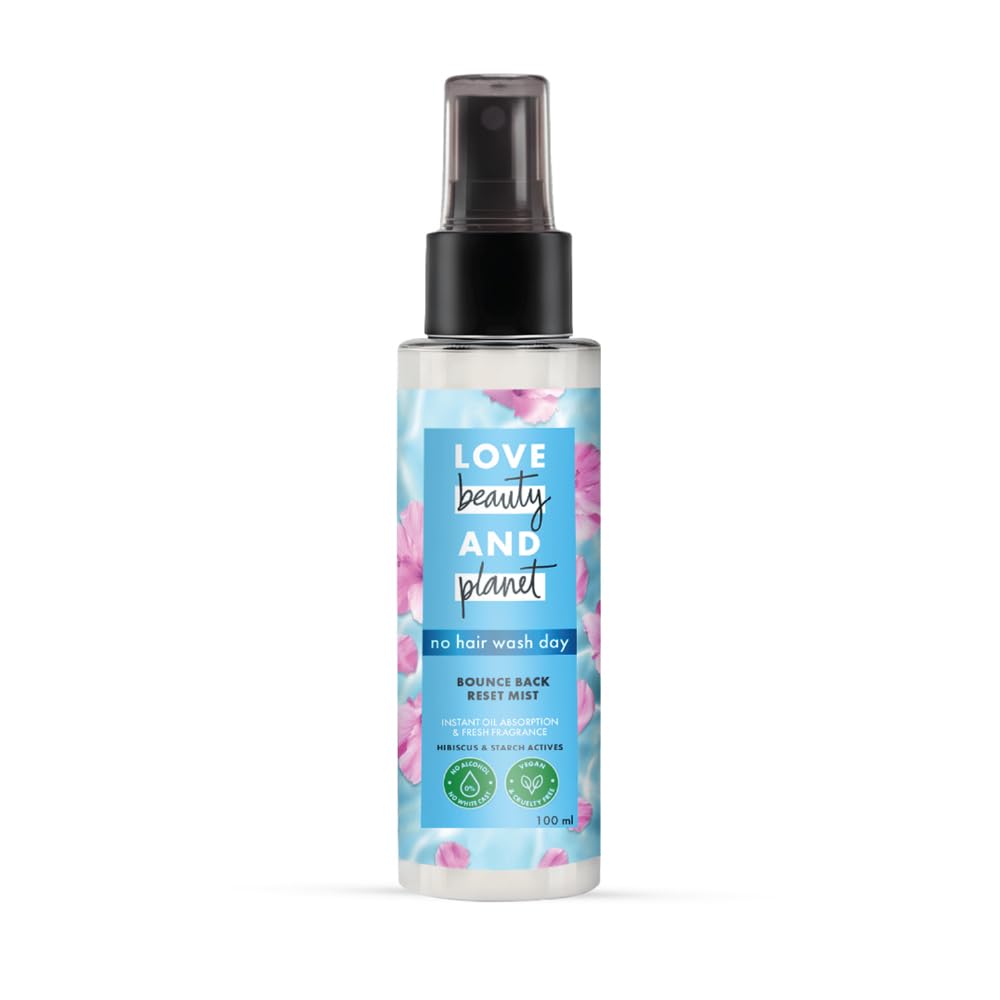 Love Beauty & Planet Спрей-детокс для волос - Сухой шампунь без спирта | Для упругих и свежих волос 100 мл