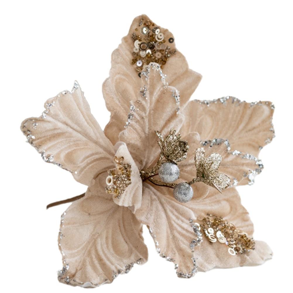 22cm Beautiful Xmas Flowers for Home Decoration and Holiday