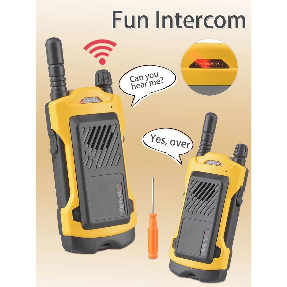 Рации для детей, 2 шт., мини-модель интерфона для детей, большая дальность, для походов на открытом воздухе, кемпинга, игрушки для детей 3-12 лет