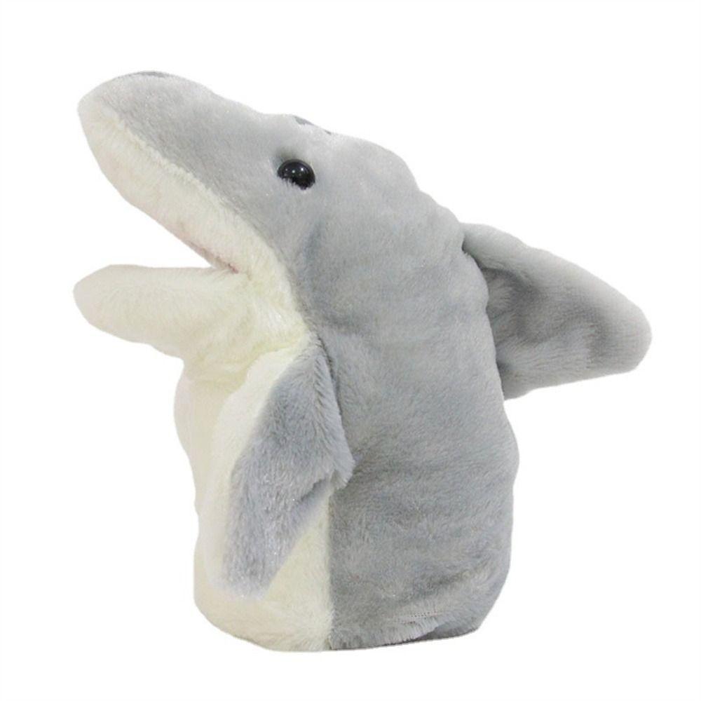 Plush Animal Shark Puppet Stuffed Animals Plush Hand Puppet Birthday Gift Early Education Toys