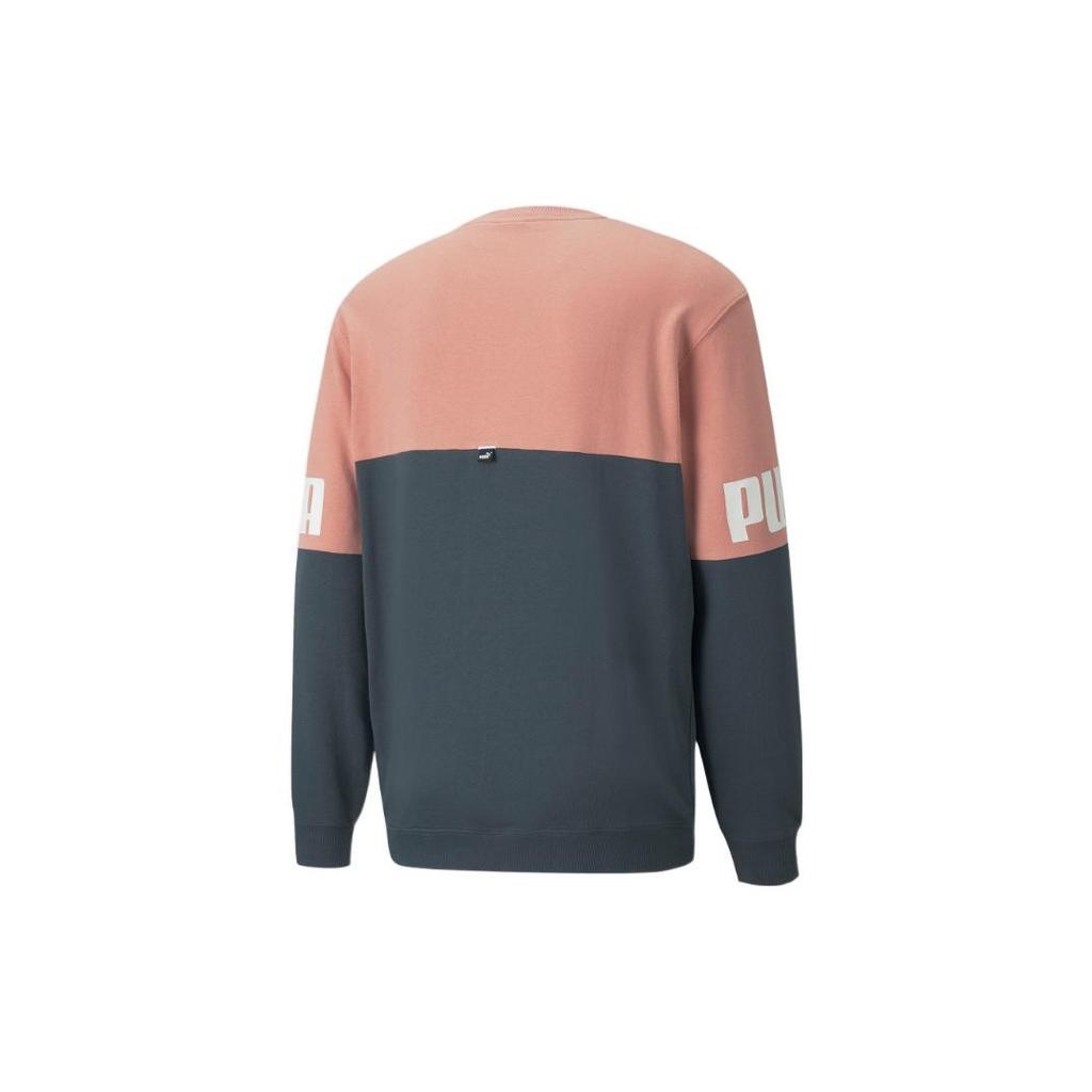 PUMA Power Colorblock Crew Sweatshirt 'Pink' Men's 670935-42