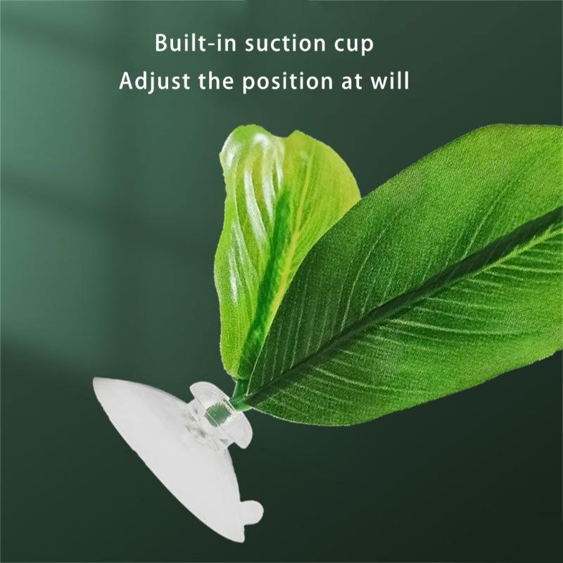 Suction Cup Leaf Pad Resting Bed for Betta Fish Hammock Bed Fishtanks Spawning Ground Leaf Bed Aquariums Breeding Supply