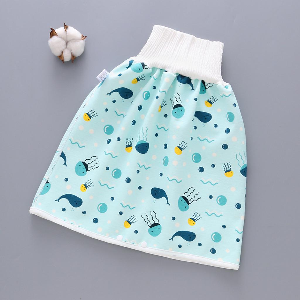Natural Washable Baby Diaper 3 Layers-Infant Cotton Diaper Cloth Skirt