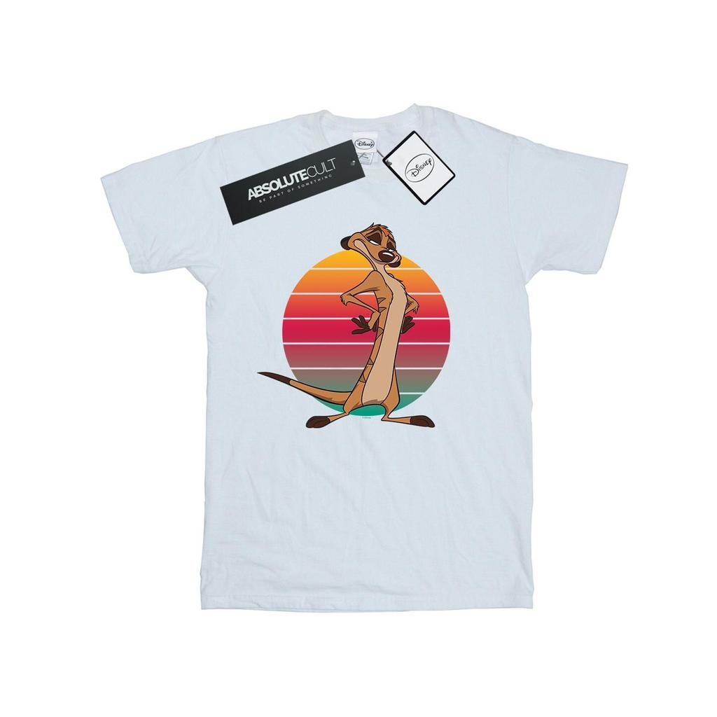 Disney Womens/Ladies The Lion King Timon Sunset Cotton Boyfriend T-Shirt