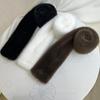 Autumn and Winter Faux Mink Fur Scarf, Fur Plush Faux Fur Scarf, Solid Color Versatile Double-sided Fur Collar