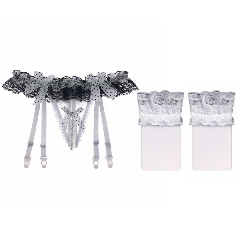 Сексуальные носки с застежкой на шнуровке, сексуальный прозрачный сетчатый пояс для чулок, комплект чулок, ультратонкие соблазнительные футболки