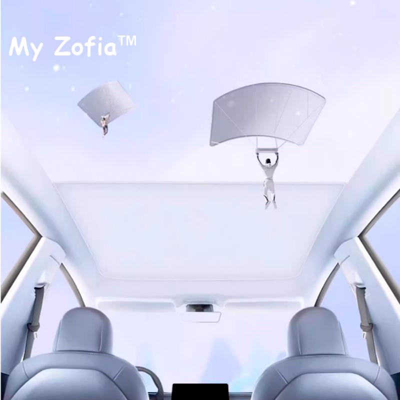 For Xpeng G9 2023 2024 2025 Car Sun Shades Glass Roof Sunshade Front Rear Skylight Insulation Canopy Electrostatic Adsorption
