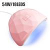 YIKOOLIN Аппарат для фототерапии ногтей, розовая УФ-светодиодная УФ-лампа высокой мощности, быстросохнущая лампа для сушки гель-лака для маникюрного салона