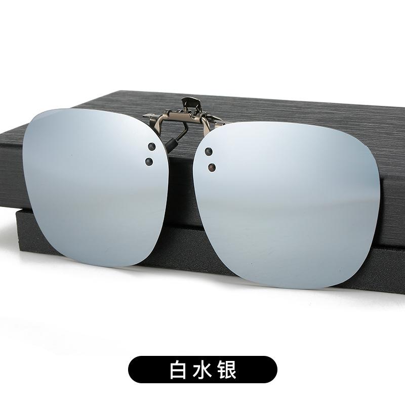 Солнцезащитные очки-клипсы, для рыбалки на открытом воздухе, для вождения, поляризационные, клипсовые, день и ночь, без оправы, многоугольные очки