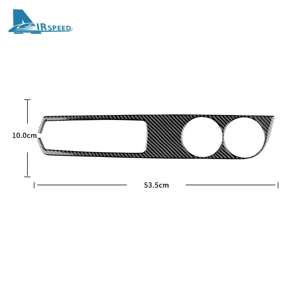 Real Soft Carbon Fiber Sticker For Lexus IS 250 300 350 200T 2013 2014 2015 2016 2017 2018 2019 Car Water Cup Trim Interior