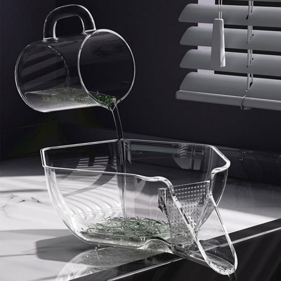 Многофункциональная сливная корзина Быстрый слив воды Удобное приготовление пищи Прочный сито для кухонной мойки