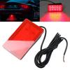 Автомобильный задний диффузор, спойлер, светодиодные стоп-сигналы, задний бампер, контрольная лампа для BMW, для Benz, для VW, универсальный автомобиль, красный, белый, черный