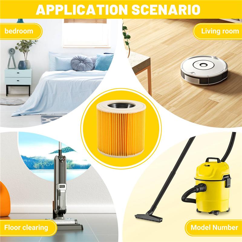Лучшие предложения Сменные мешки-пылесборники для пылесосов Karcher Запчасти Картридж HEPA-фильтр Wd2 Wd3 Mv2 Mv3